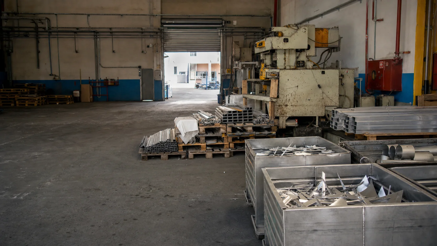 Ankara fabrikasında ayrıştırılmış üretim ve makine hurdaları